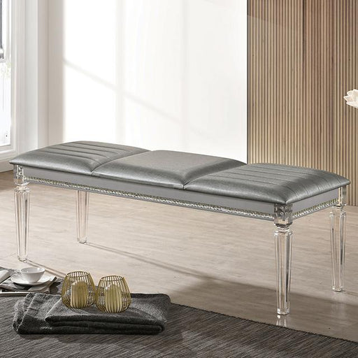 MADDIE Bench, Silver - Just Furniture (PA) - Multi Location