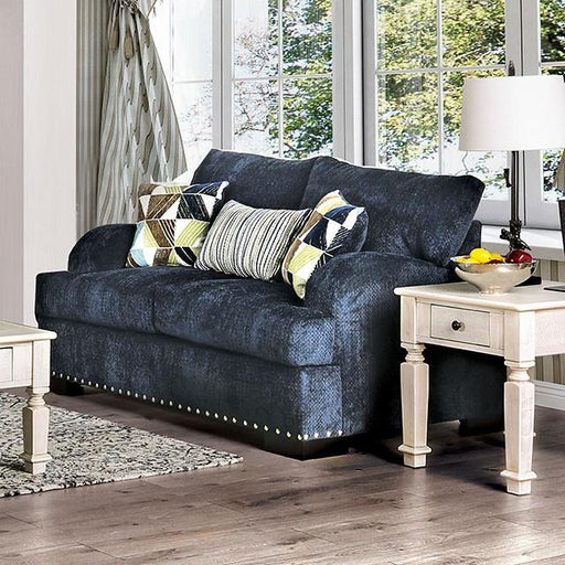 Jayda Navy Love Seat - Just Furniture (PA) - Multi Location