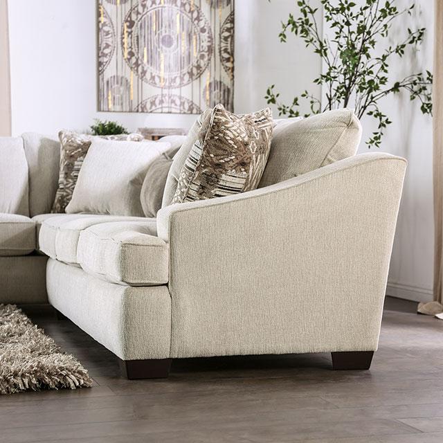 MORNINGTON Sectional, Ivory/Brown - Just Furniture (PA) - Multi Location