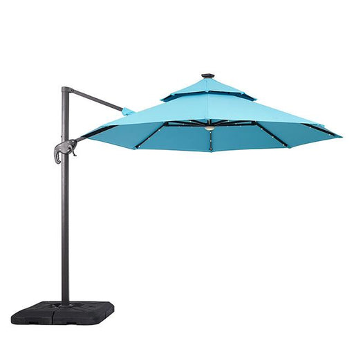 Nuti 10 Ft Round Umbrella w/ LED Light + 37" Large Base - Just Furniture (PA) - Multi Location