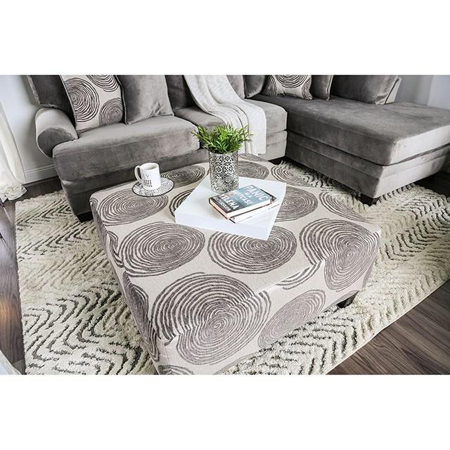 Bonaventura Gray/Pattern Ottoman - Just Furniture (PA) - Multi Location