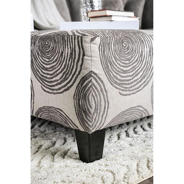 Bonaventura Gray/Pattern Ottoman - Just Furniture (PA) - Multi Location