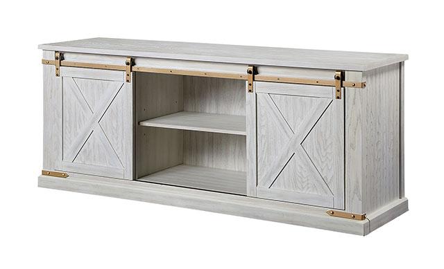 BORREGO TV Stand, Antique White - Just Furniture (PA) - Multi Location