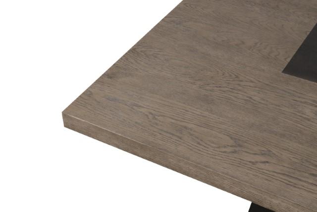 Broager 5 Pc Dining Table Set (White Caster Chairs) Walnut - Just Furniture (PA) - Multi Location