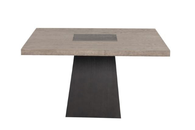 Broager 5 Pc Dining Table Set (White Caster Chairs) Walnut - Just Furniture (PA) - Multi Location