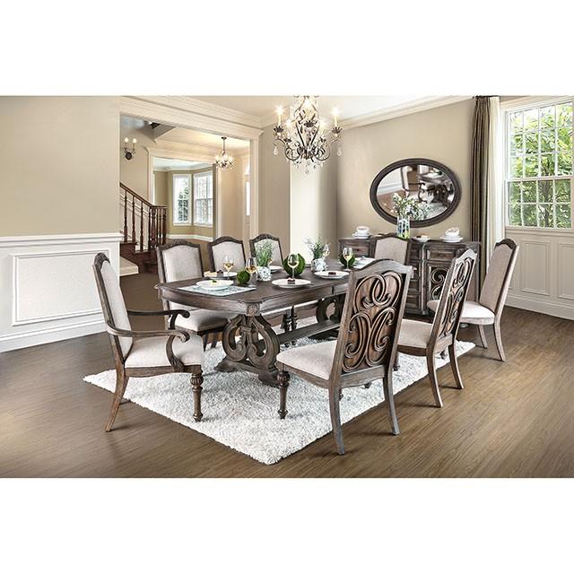ARCADIA Rustic Natural Tone/ Ivory Arm Chair (2/CTN) - Just Furniture (PA) - Multi Location
