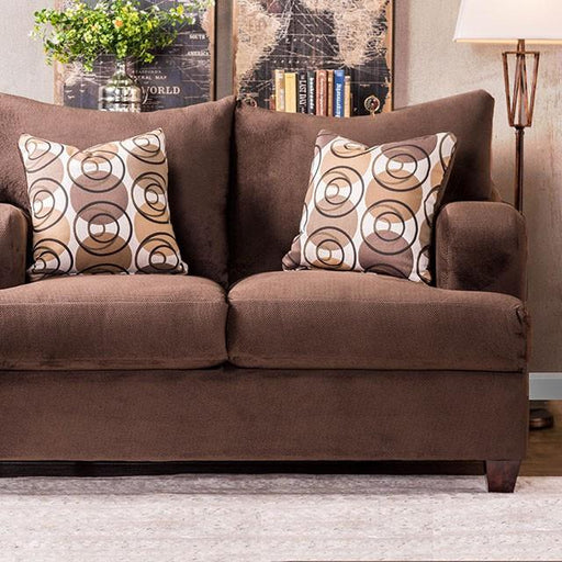 WESSINGTON Chocolate Love Seat - Just Furniture (PA) - Multi Location