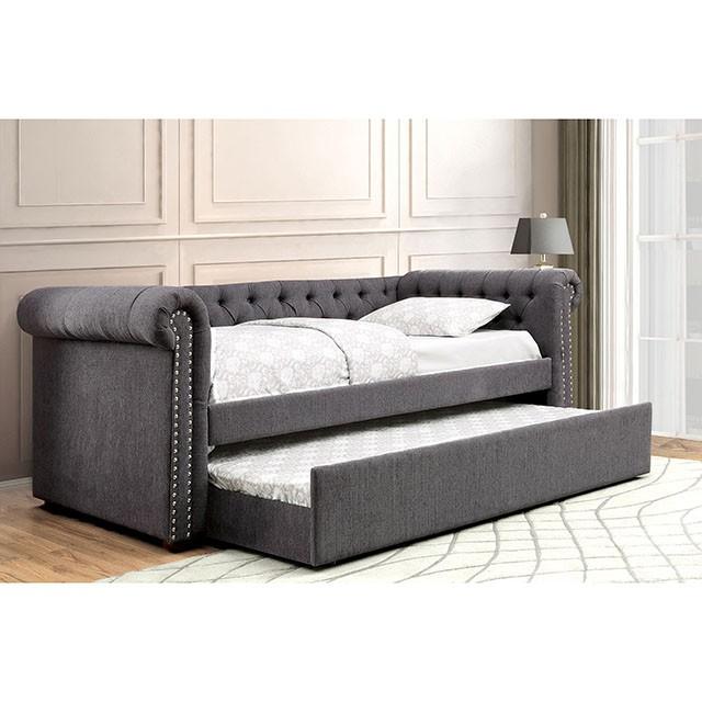 LEANNA Gray Daybed w/ Trundle, Gray - Just Furniture (PA) - Multi Location