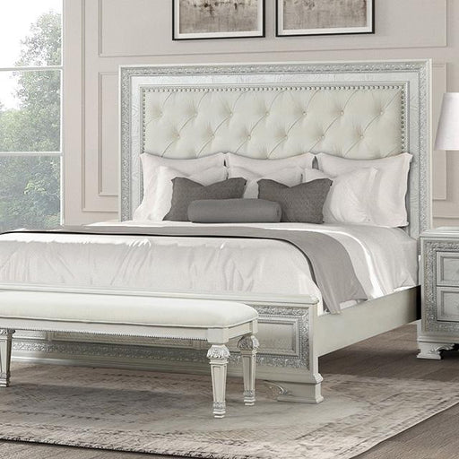 Stella Mia E.King & Queen Bed White & White - Just Furniture (PA) - Multi Location