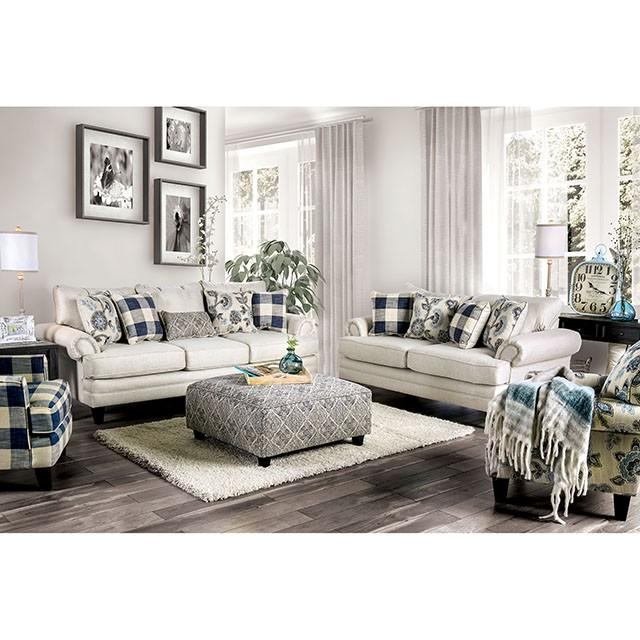 Nash Ivory Love Seat - Just Furniture (PA) - Multi Location