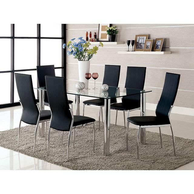 Oahu Chrome Dining Table - Just Furniture (PA) - Multi Location