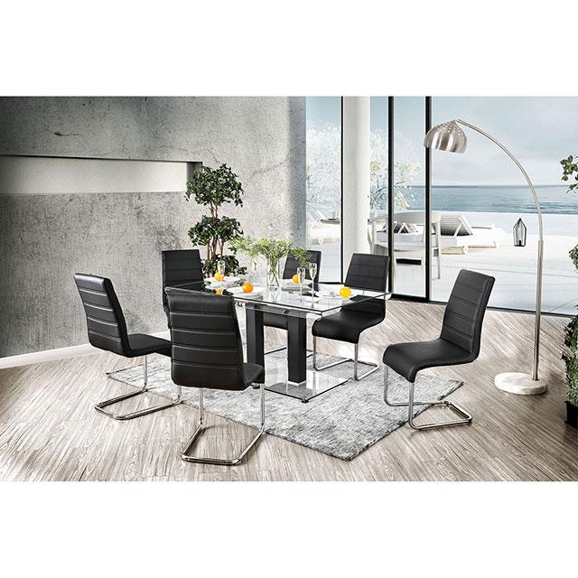 Richfield Black/Chrome Dining Table - Just Furniture (PA) - Multi Location