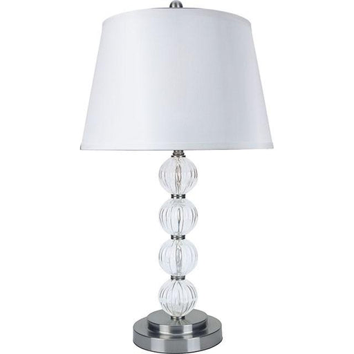 Oona Silver/Clear 30"H Table Lamp (2/CTN) - Just Furniture (PA) - Multi Location