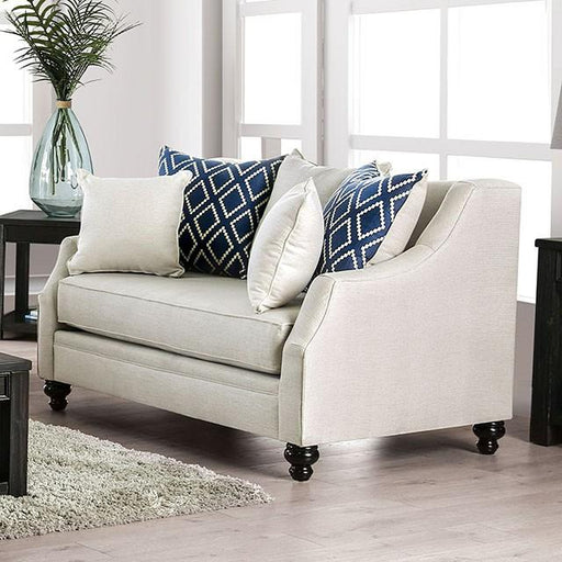 Nefyn Ivory Love Seat - Just Furniture (PA) - Multi Location