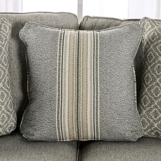 STEPHNEY Loveseat, Gray/Gold - Just Furniture (PA) - Multi Location