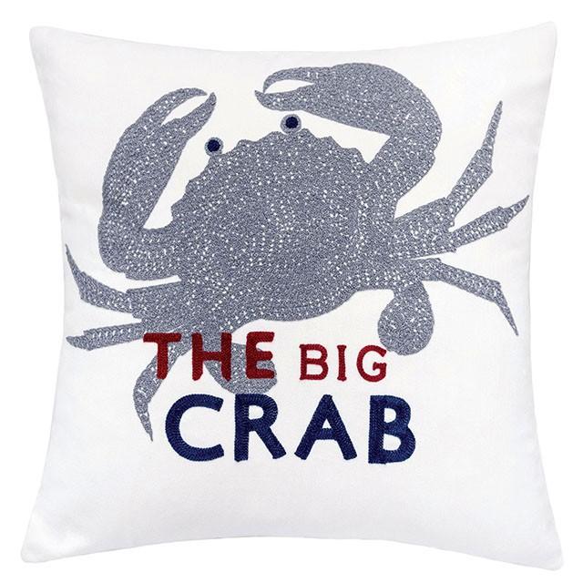 Jody White 20" X 20" Pillow, Crab - Just Furniture (PA) - Multi Location