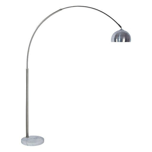 Rene White/Chrome Arch Lamp - Just Furniture (PA) - Multi Location