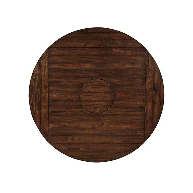 MEAGAN II Brown Cherry Round Counter Ht. Table - Just Furniture (PA) - Multi Location