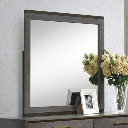 MANVEL Two-Tone Antique Gray Mirror - Just Furniture (PA) - Multi Location