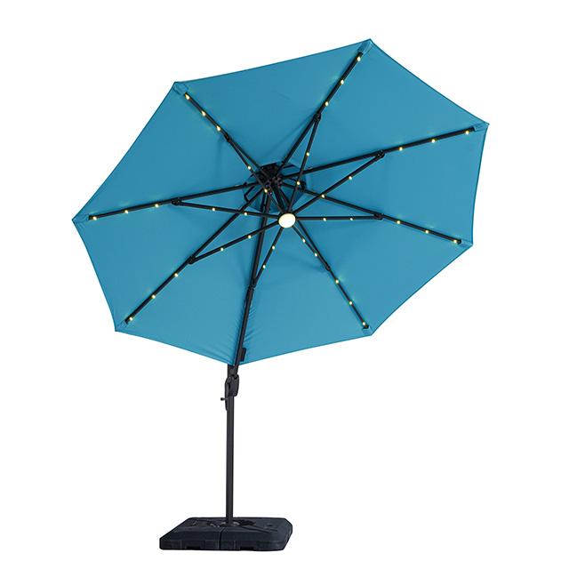 Nuti 10 Ft Round Umbrella w/ LED Light + 37" Large Base - Just Furniture (PA) - Multi Location