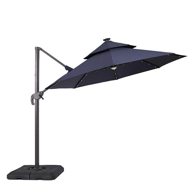 Nuti 10 Ft Round Umbrella w/ LED Light + 37" Large Base - Just Furniture (PA) - Multi Location
