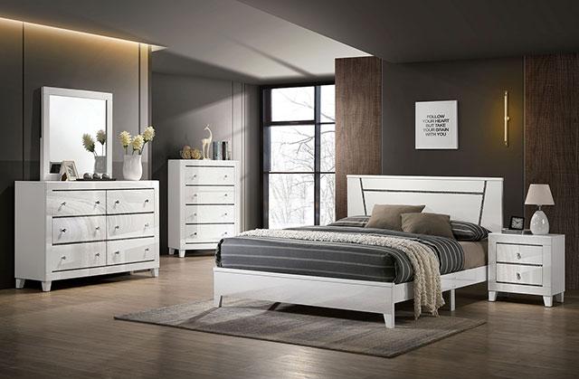 Magdeburg Bed Black & White - Just Furniture (PA) - Multi Location