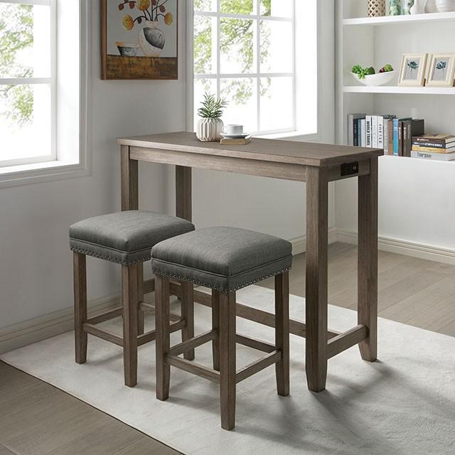 Caerleon 3 & 4 Piece Counter Ht. Set Gray & Blue - Just Furniture (PA) - Multi Location