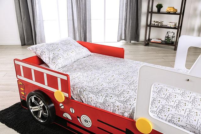 FIERSTALL Twin Bed, Red - Just Furniture (PA) - Multi Location
