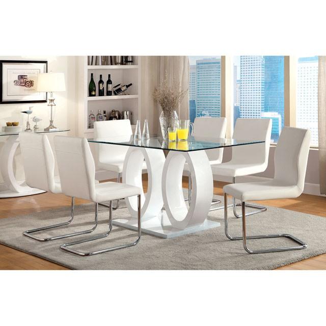LODIA I White Dining Table - Just Furniture (PA) - Multi Location
