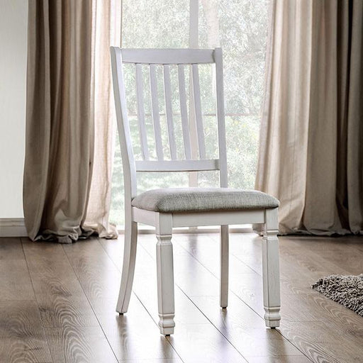 Kaliyah Vintage White/Light Gray Side Chair (2/CTN) - Just Furniture (PA) - Multi Location