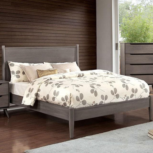 LENNART I Gray & Oak Full Twin Bed - Just Furniture (PA) - Multi Location