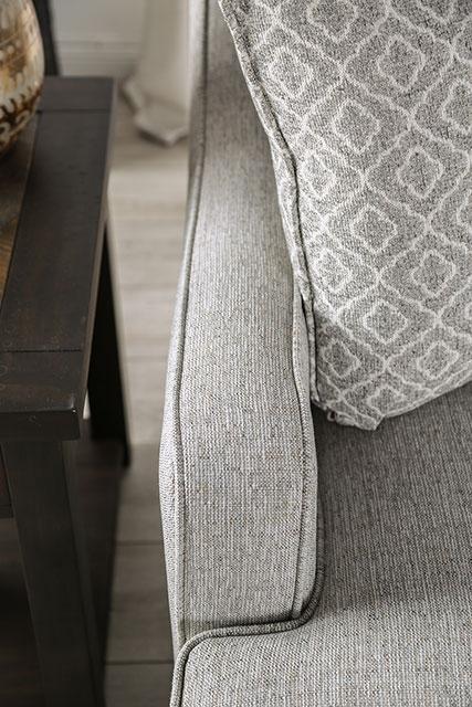 STEPHNEY Loveseat, Gray/Gold - Just Furniture (PA) - Multi Location