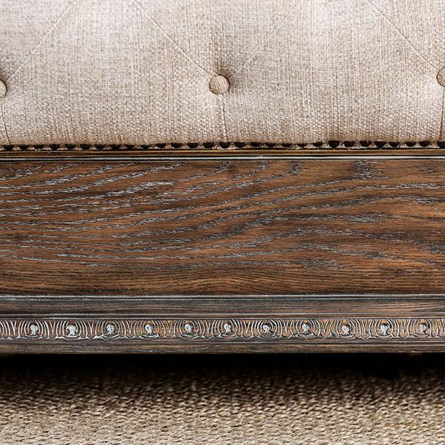 LYSANDRA Beige/Rustic Natural Tone Cal.King, E.King, & Queen Bed - Just Furniture (PA) - Multi Location