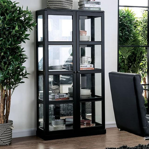 Vilas Black Curio Cabinet - Just Furniture (PA) - Multi Location
