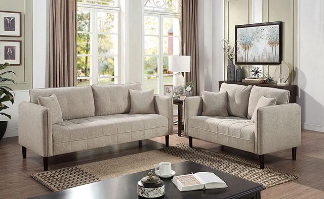 LYNDA Sofa w/ Pillows, Light Gray - Just Furniture (PA) - Multi Location