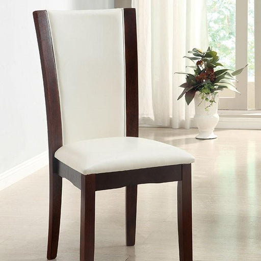 Manhattan I Dark Cherry/White Side Chair, White (2/CTN) - Just Furniture (PA) - Multi Location