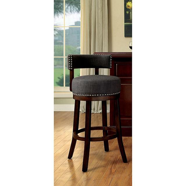 LYNSEY Dark Oak/Gray 29" Bar Stool - Just Furniture (PA) - Multi Location