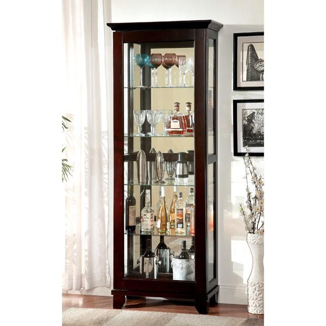 LUDDEN Dark Walnut Curio - Just Furniture (PA) - Multi Location