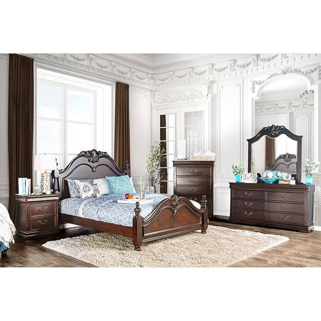 Mandura Cherry Cal.King & E.King Bed - Just Furniture (PA) - Multi Location