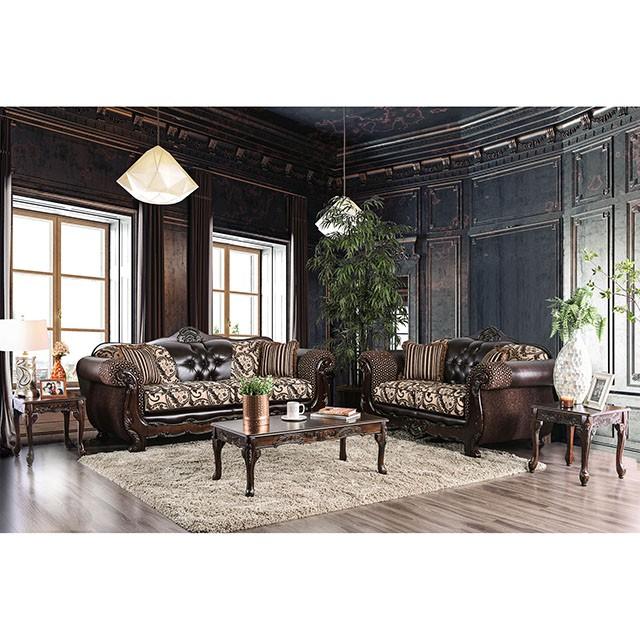 Quirino Light Brown/Dark Brown Sofa - Just Furniture (PA) - Multi Location