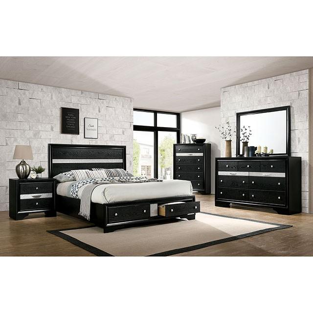 CHRISSY E.King, Full, & Queen Bed White, Grey, & Black - Just Furniture (PA) - Multi Location