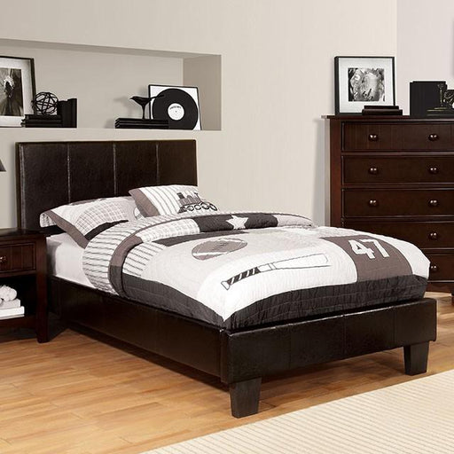 Winn Park Bed Espresso, Velvet, & White - Just Furniture (PA) - Multi Location