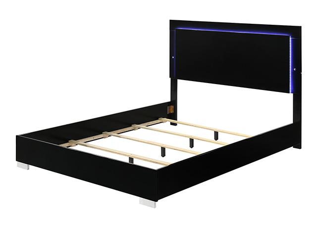 Sinistra Bed Beige, Black, White - Just Furniture (PA) - Multi Location