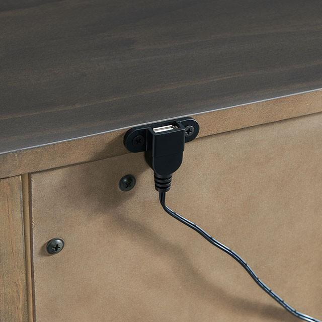 ALAINA Night Stand With USB Plug - Just Furniture (PA) - Multi Location