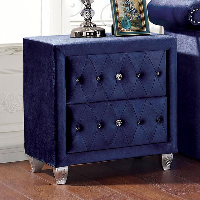 Alzire Black & Blue Night Stand - Just Furniture (PA) - Multi Location