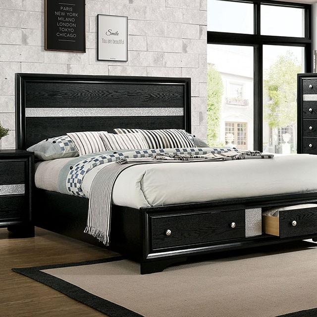 CHRISSY E.King, Full, & Queen Bed White, Grey, & Black - Just Furniture (PA) - Multi Location