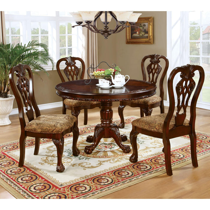 Elana Brown Cherry Round Dining Table - Just Furniture (PA) - Multi Location