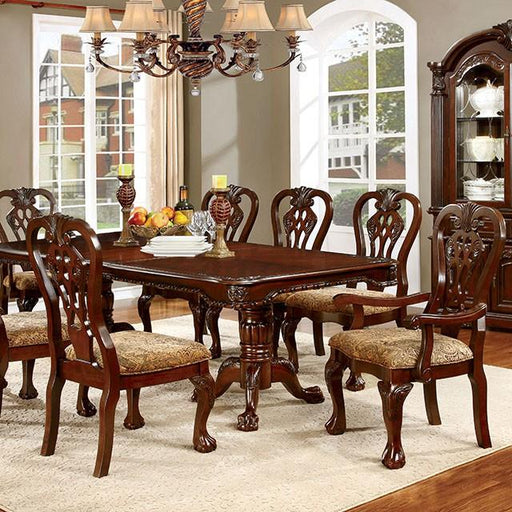 ELANA Brown Cherry Dining Table w/ 18" Butterfly Leaf - Just Furniture (PA) - Multi Location