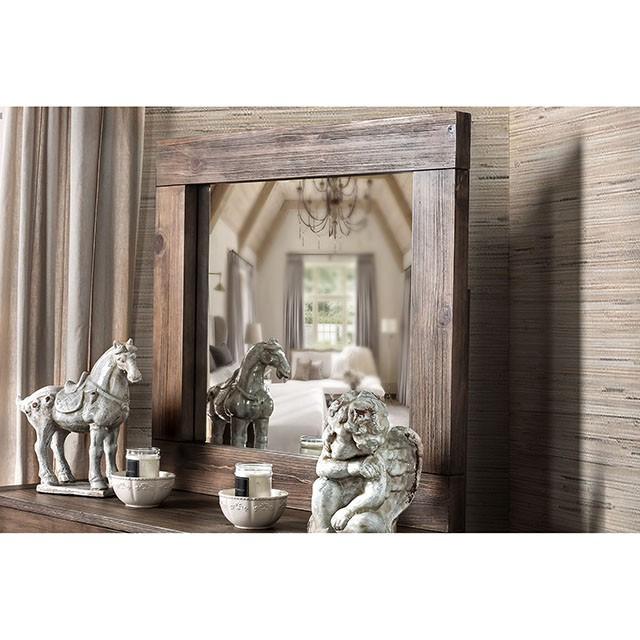 AVEIRO Rustic Natural Tone Mirror - Just Furniture (PA) - Multi Location