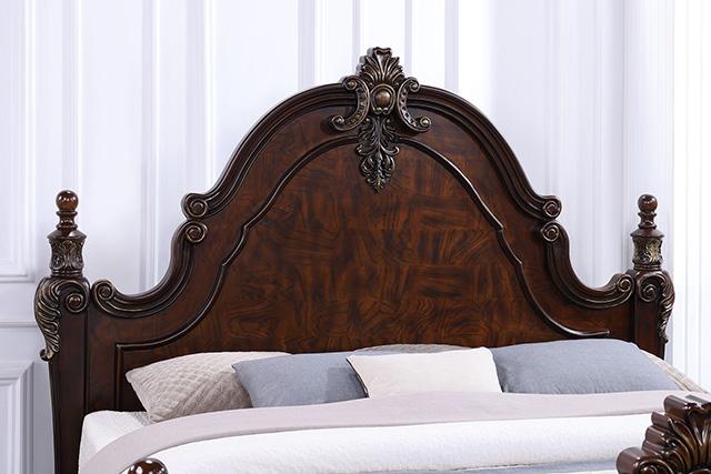 Francione Bed Chrome & Cherry - Just Furniture (PA) - Multi Location